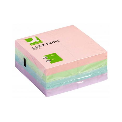 Karteczki samoprzylepne Q-Connect 76x76mm, 400szt Pastel
